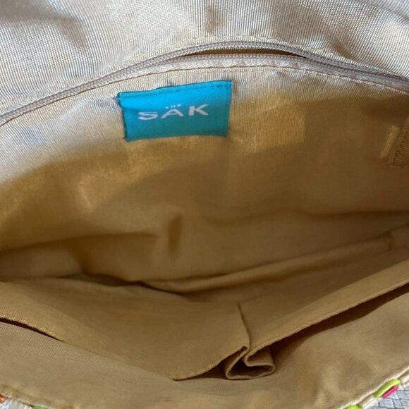 The Sak Woman's Woven Ribbon Bohemian Festival Mini Shoulder Bag - Picture 6 of 10